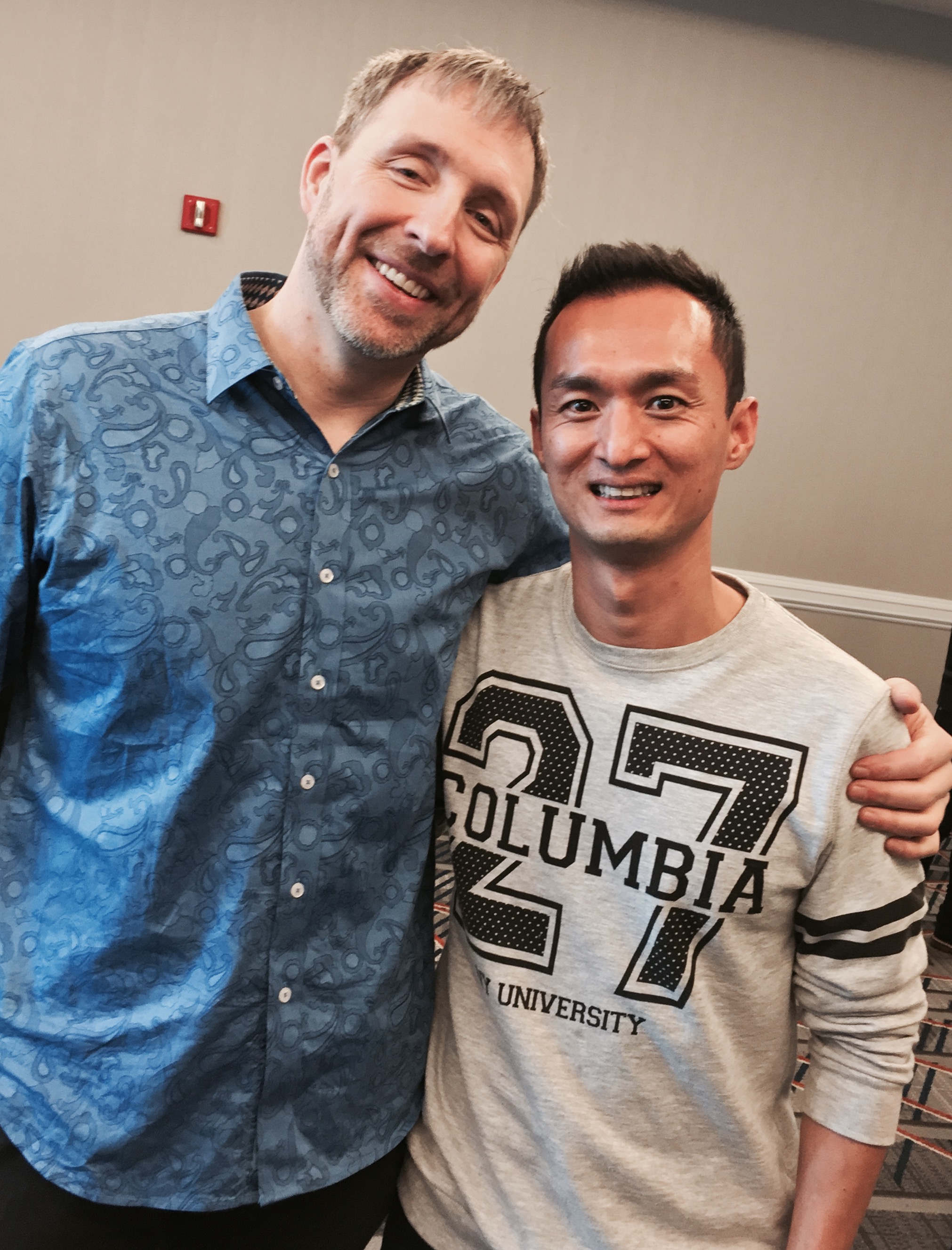 The organiser of Bulletproof Living in Melbourne with Dave Asprey