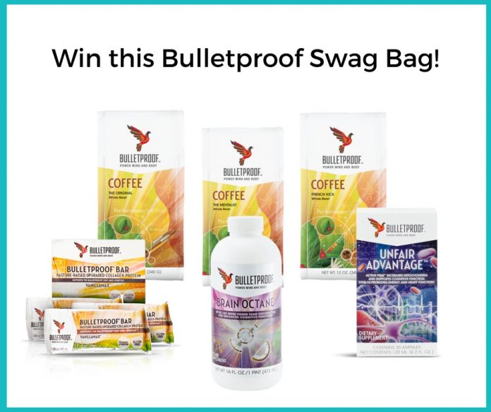 Bulletproof Giveaway of Upgraded Coffee Roasts (3), Vanilla Max Collagen Protein Bars, Brain Octane Oil and Unfair Advantage in Australia!