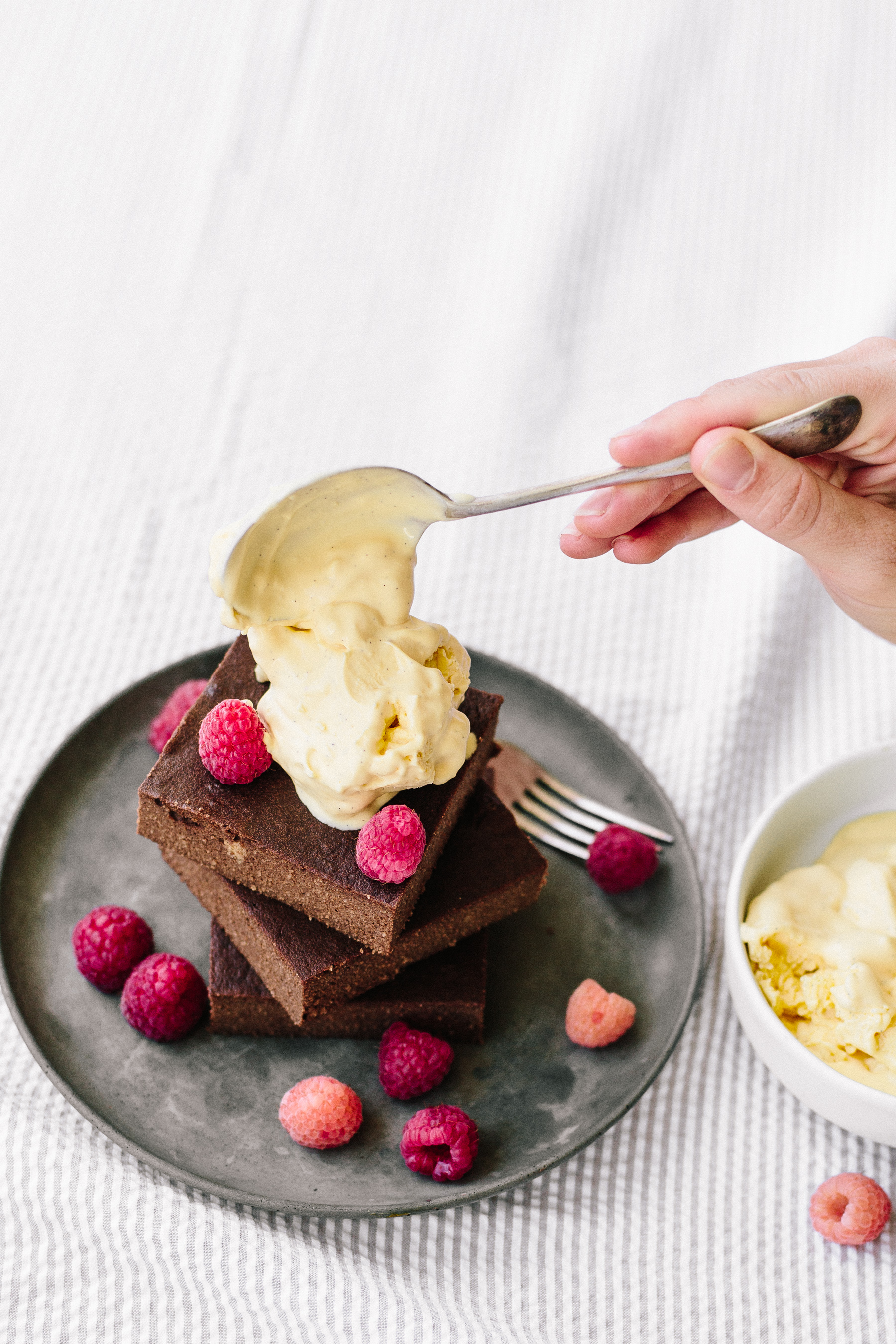 GF Coconut Coffee Cake + Vanilla Bean Bulletproof Ice-Cream Australia Recipe